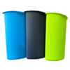  Cubo Reciclaje Acero Inoxidable 3 Separadores SIMEX
